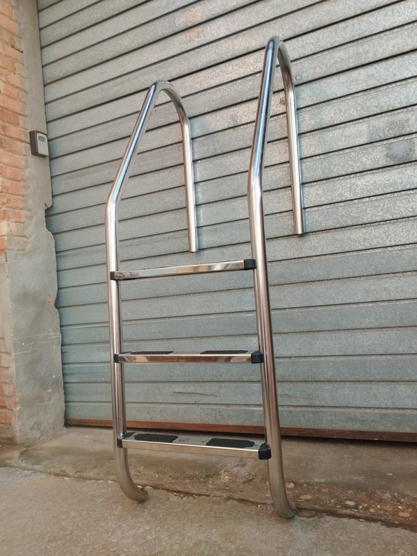 escalera piscina deporte inox metal 155x54x65.5 o4.2 3u